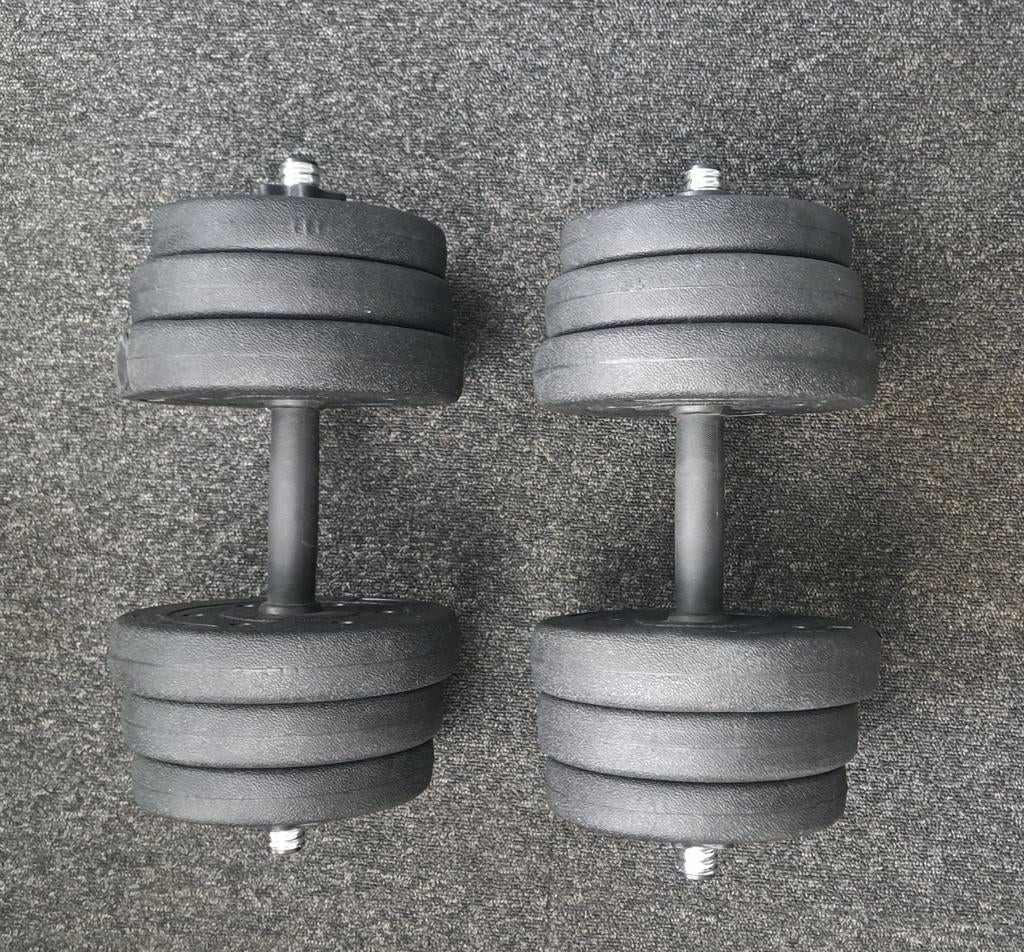 Halterset - 25 kg - Antislip - Gewichten - Iets beschadigd, Ophalen, Gebruikt, Buik, Halterset