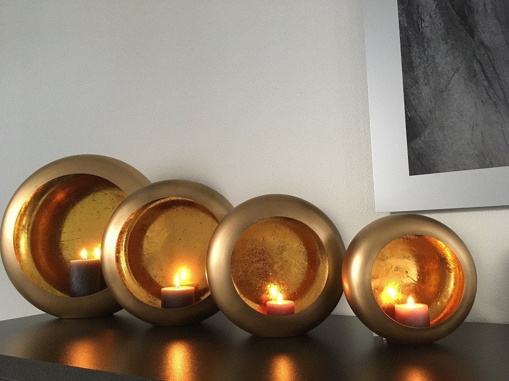 Marrakech round candles gold S,M,L of XL Nieuw!, Windlicht, Overige merken, Nieuw, Ophalen of Verzenden
