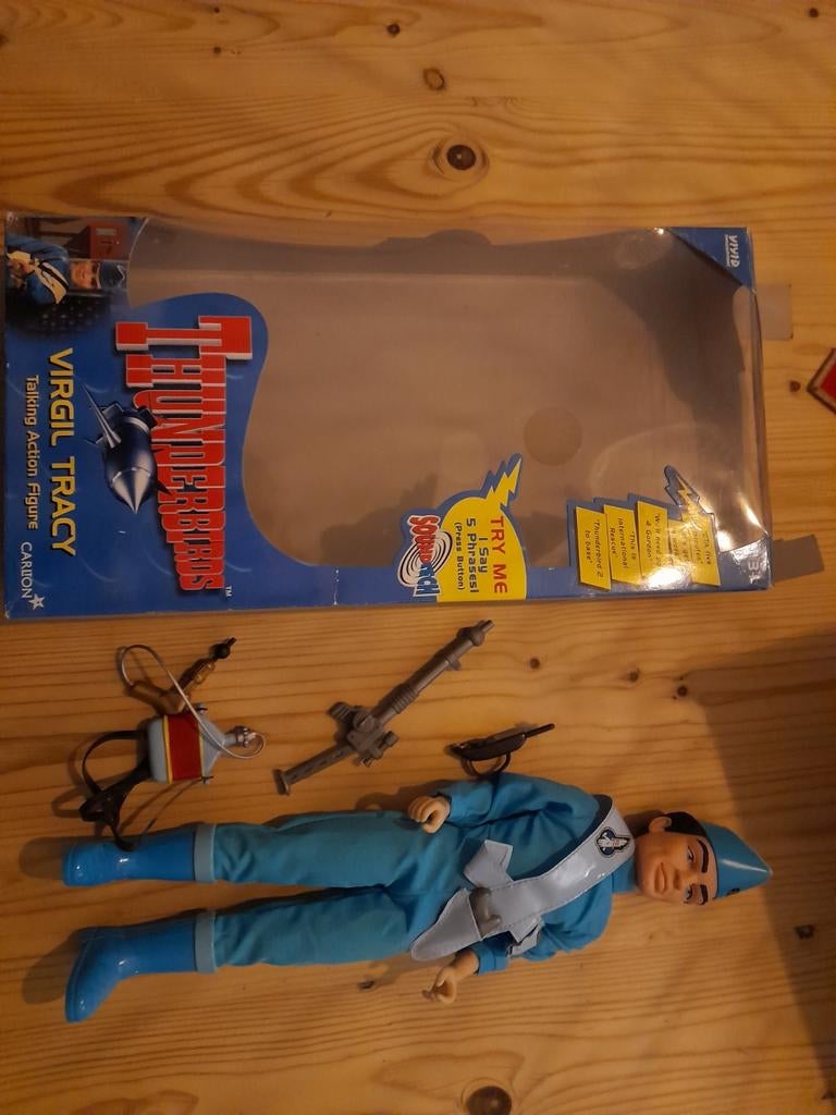 Thunderbirds Virgil Tracy Talking Action Figure met doos, Ophalen of Verzenden, Nieuw