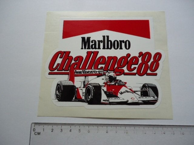 sticker oud MARLBORO F1 1988 race autosport zandvoort retro, Verzamelen, Stickers, Verzenden, Zo goed als nieuw, Bedrijf of Vereniging