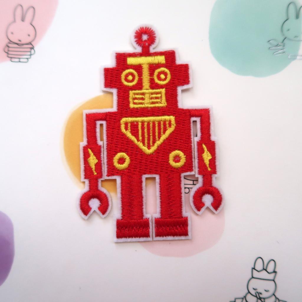 Geborduurde Robot Opstrijk Patch Badge Applique, Verzenden, Nieuw, Overige applicaties