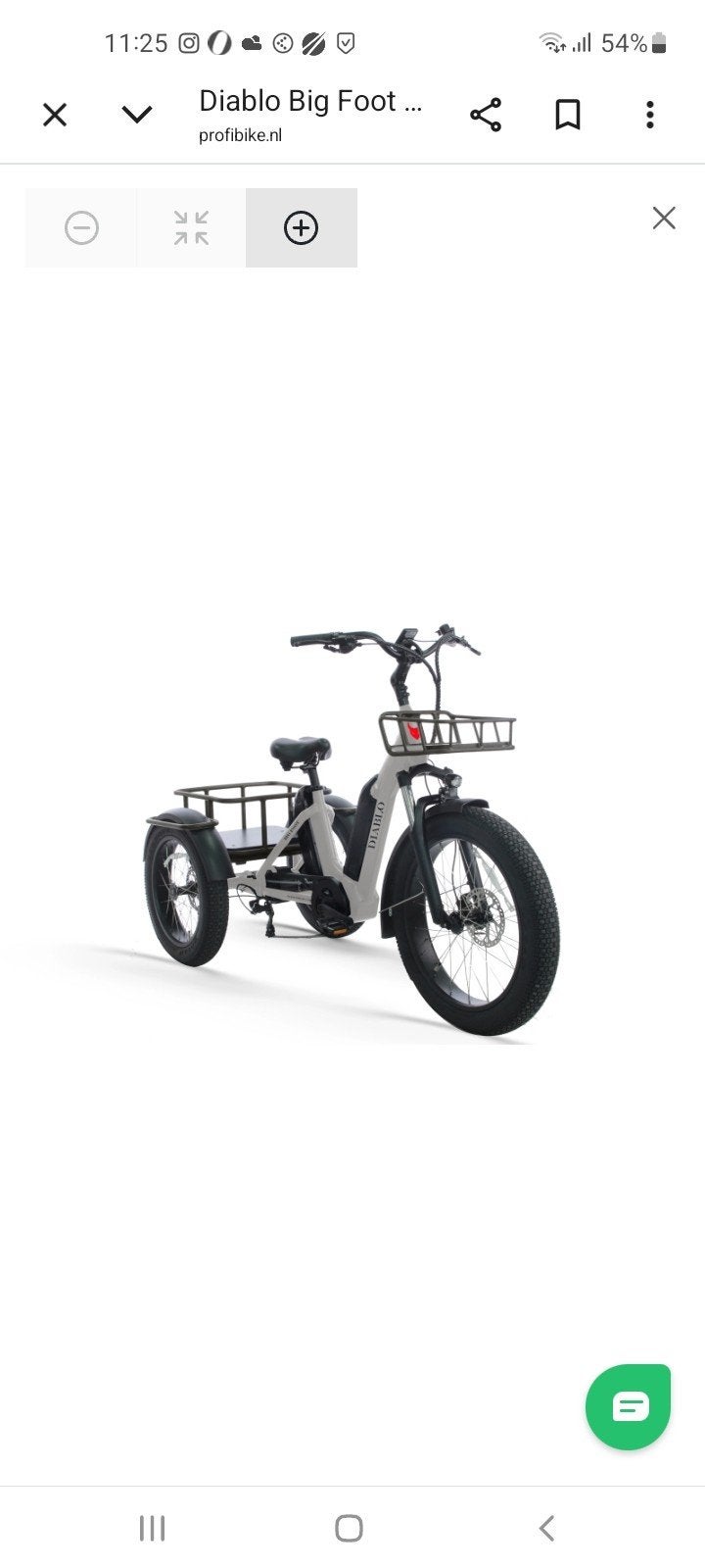 Diablo Big Foot MX 5 driewieler, kleur Fashion Grey, Ophalen of Verzenden