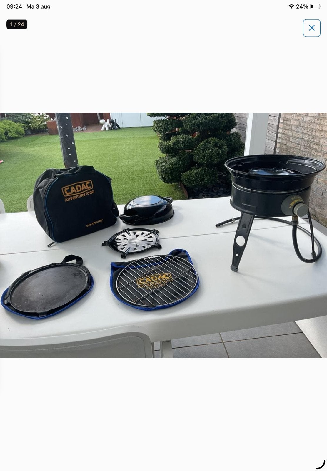 Cadac Adventure to go grill barbecue met heel veel accessoir, Ophalen, Zo goed als nieuw