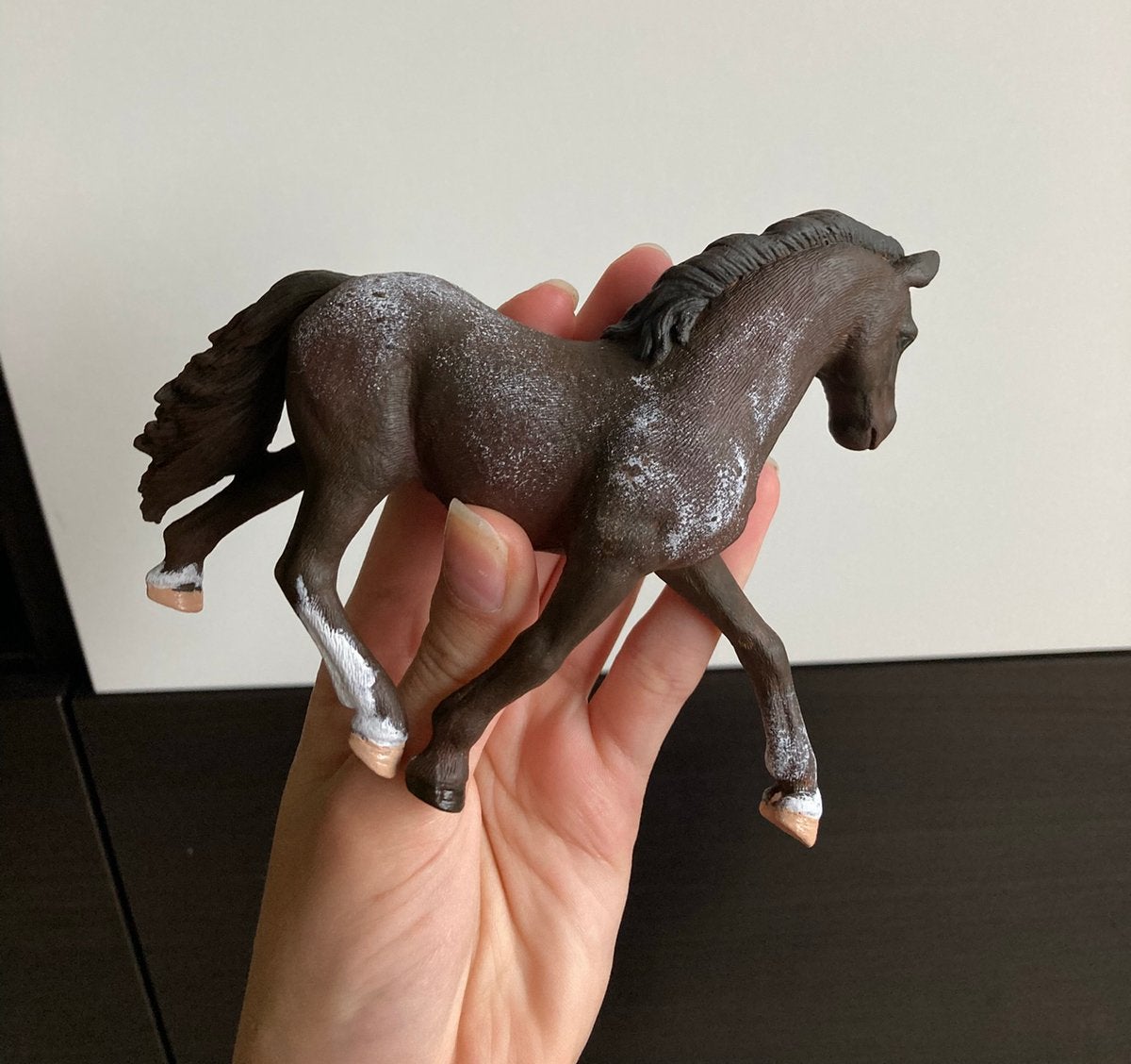 Schleich repaint, Verzamelen, Ophalen of Verzenden, Paard, Beeldje of Figuurtje