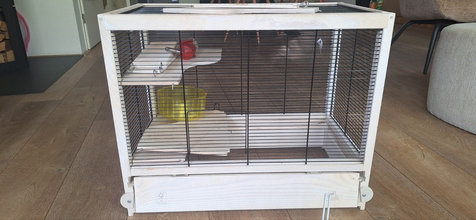 Hamsterkooi, 3 plateaus en 3 " trappetjes ", Ophalen, Zo goed als nieuw, Overige typen, Hamster