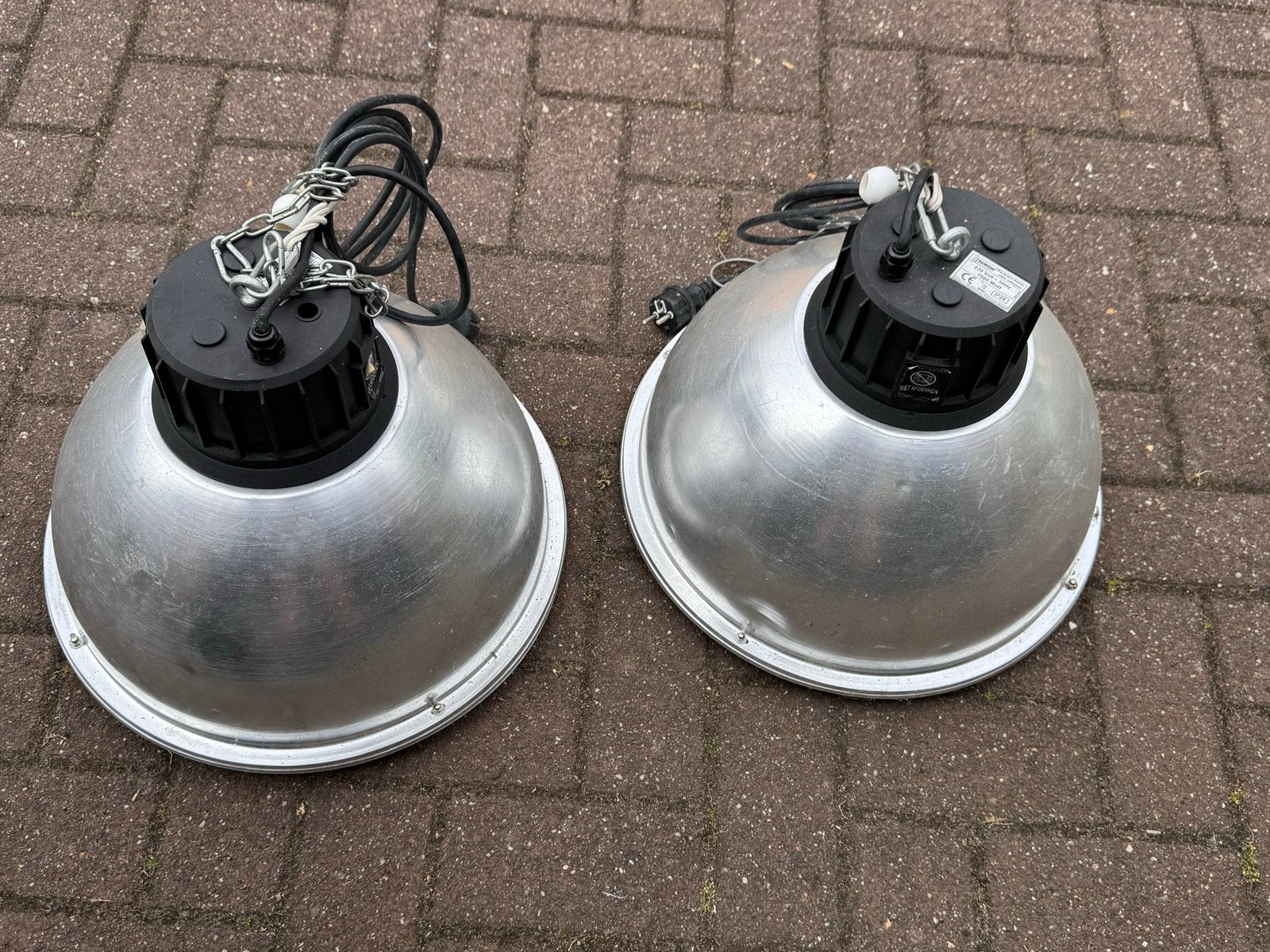 4x Eurom Industrial Heater 1500 Watt zgan, Ophalen, Zo goed als nieuw, Elektrisch, Plafond