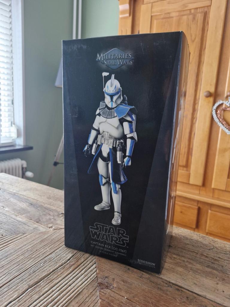 Sideshow Star Wars Clone Captain Rex, Ophalen of Verzenden, Zo goed als nieuw, Actiefiguurtje