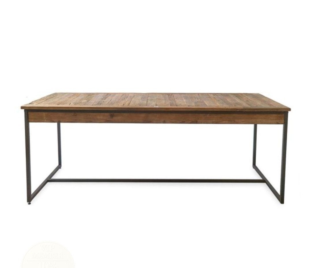 Riviera Maison Shelter Island Eettafel 140x80 cm, Overige houtsoorten, 100 tot 150 cm, Industrieel, Landelijk, Zo goed als nieuw