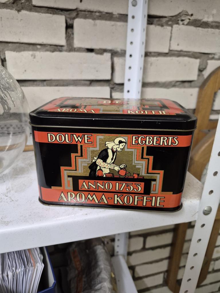 Vintage Douwe Egberts Aroma Koffie voorraadbus, Antiek en Kunst, Antiek | Woonaccessoires, Ophalen of Verzenden