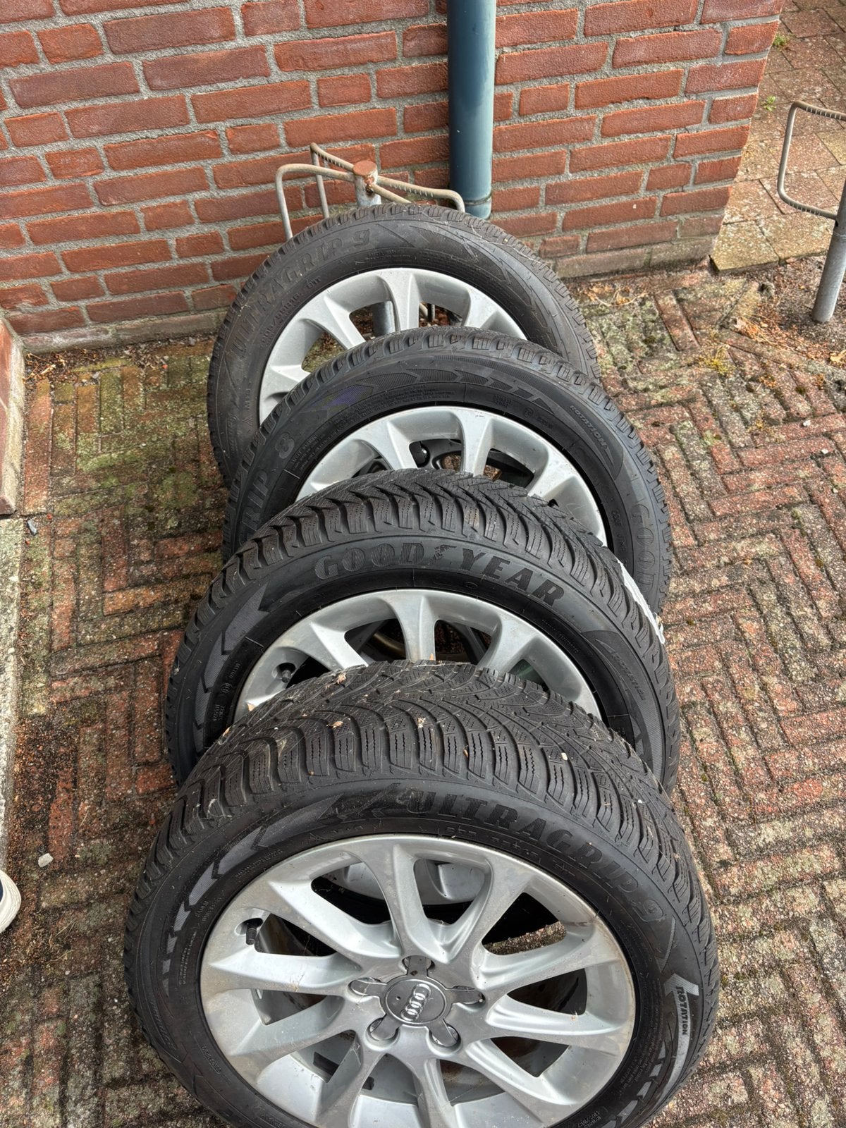 Audi velgen 205 55 r16, Auto-onderdelen, Banden en Velgen, Gebruikt, Velg(en), 16 inch, Personenwagen