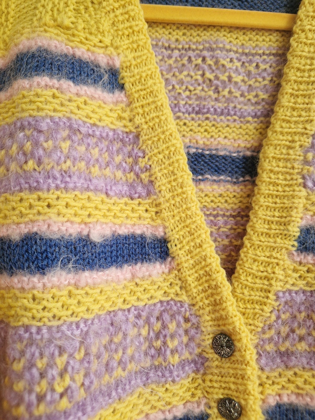Vintage handgebreid wollen vest maat 38 M, Kleding | Dames, Truien en Vesten, Ophalen of Verzenden, Zo goed als nieuw, Maat 38/40 (M)