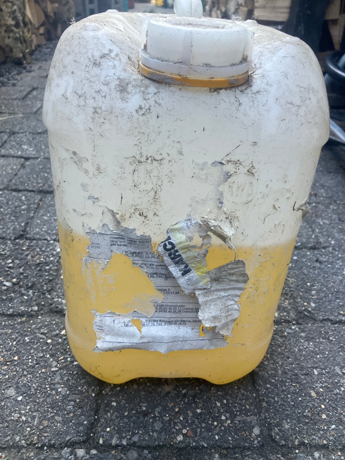 Kärcher reinigingsmiddel jerrycan, Ophalen, Gebruikt