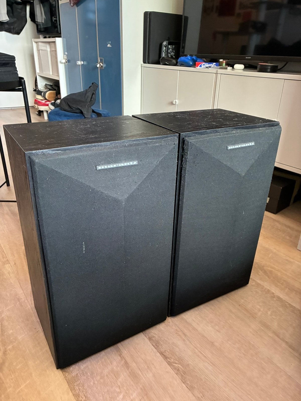 Vintage Marantz HD440 speakers – set van 2 – reparatie, Stereo speakers, Gebruikt, 60 tot 120 watt, Ophalen