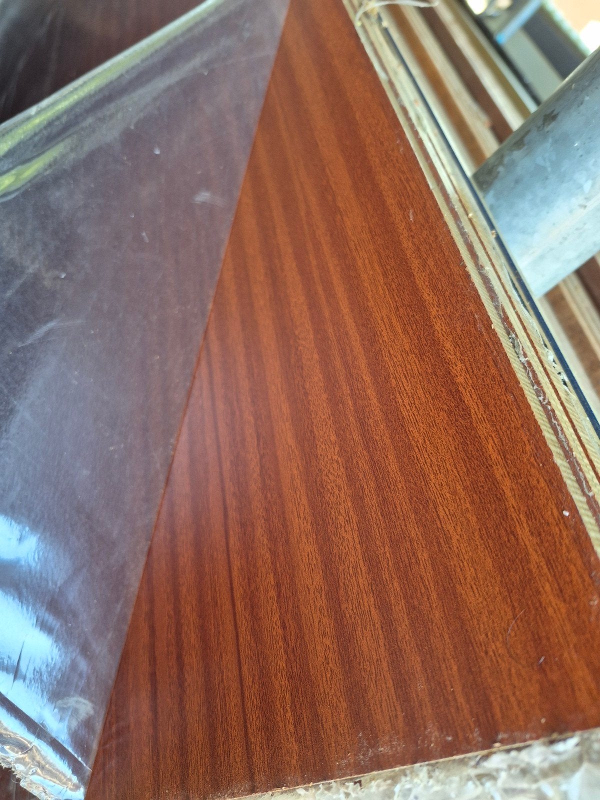 Trespa 8mm dik 130x305cm beide kanten hetzelfde, Ophalen, HPL, Nieuw, .