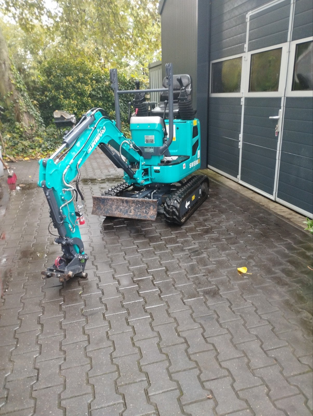 Minikraan | Sunward SWE08b, Ophalen, Graafmachine