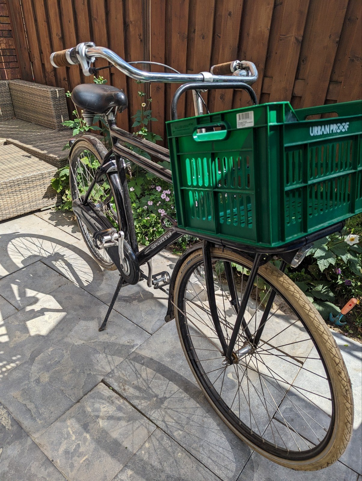 Sparta Herenfiets stadsfiets Zwart [terugtraprem defect], Ophalen, Terugtraprem, Sparta, Gebruikt