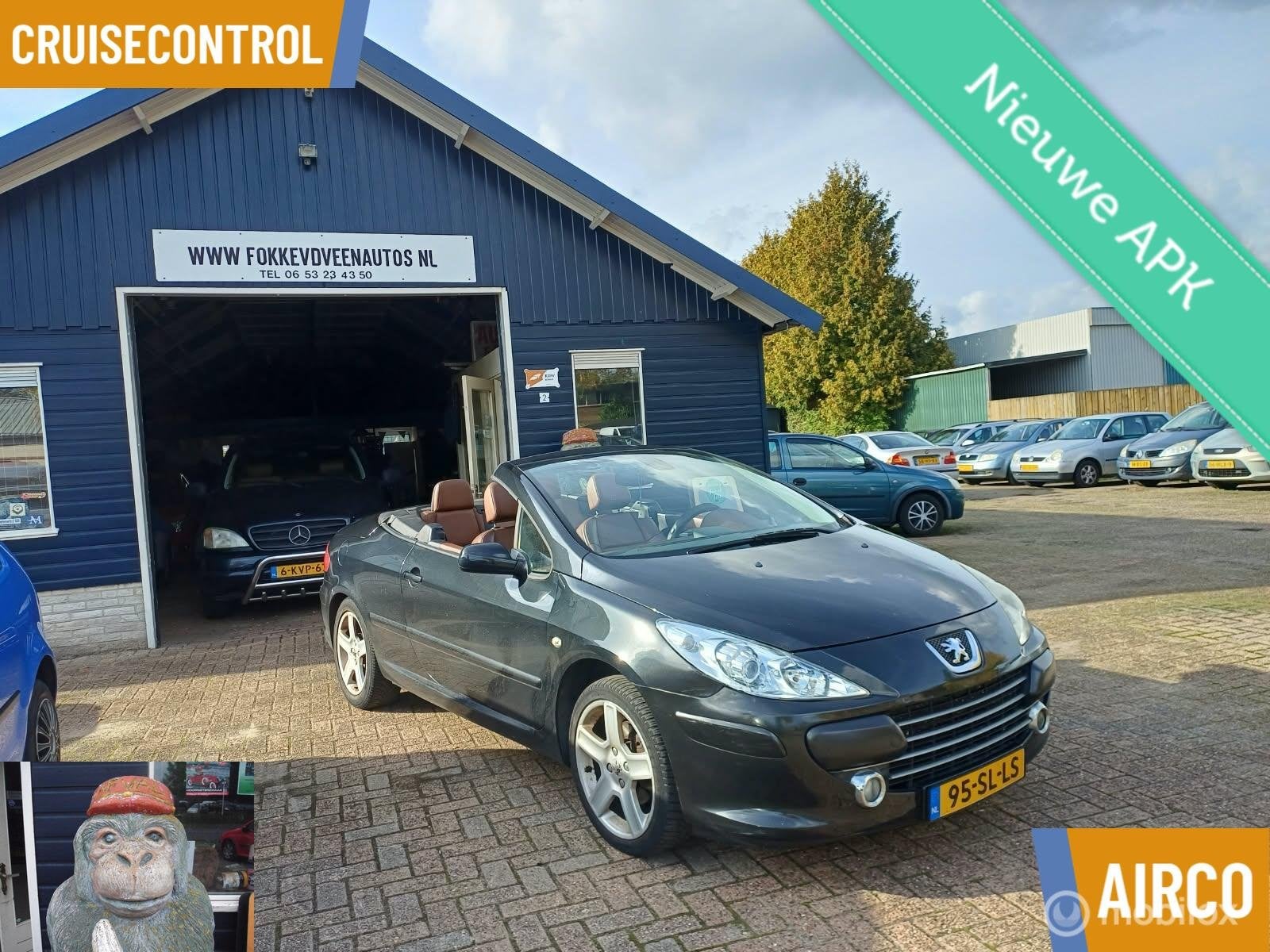 Peugeot 307 CC 2.0-16V Garantie, alle inruil mogelijk, Auto's, Voorwielaandrijving, Gebruikt, 4 cilinders, Cabriolet