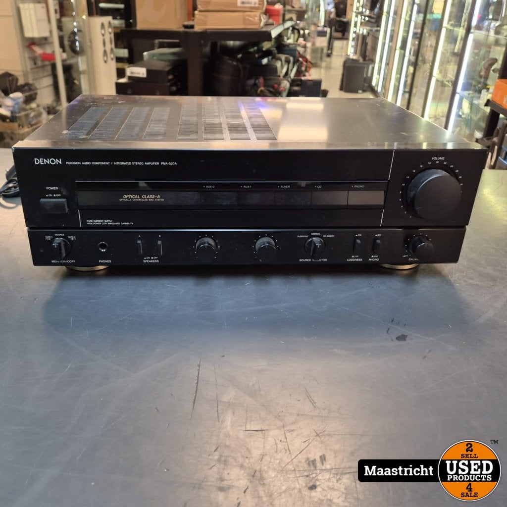 DENON PMA-520A stereo versterker, 2x 45 Watt (zonder remote), Audio, Tv en Foto, Versterkers en Receivers, Denon, Gebruikt, Support@denon.com
