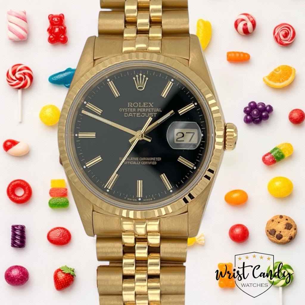 Rolex Datejust 16238 • fullset 1990 • Rolex CPO service 2025, Info@wristcandy.nl, Gebruikt, Rolex, Polshorloge