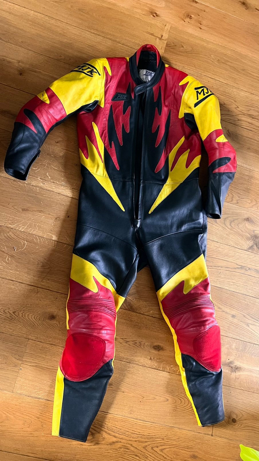 Gaaf leren motorpak MJK, Motoren, Kleding | Motorkleding, Combipak, Tweedehands, Ophalen of Verzenden