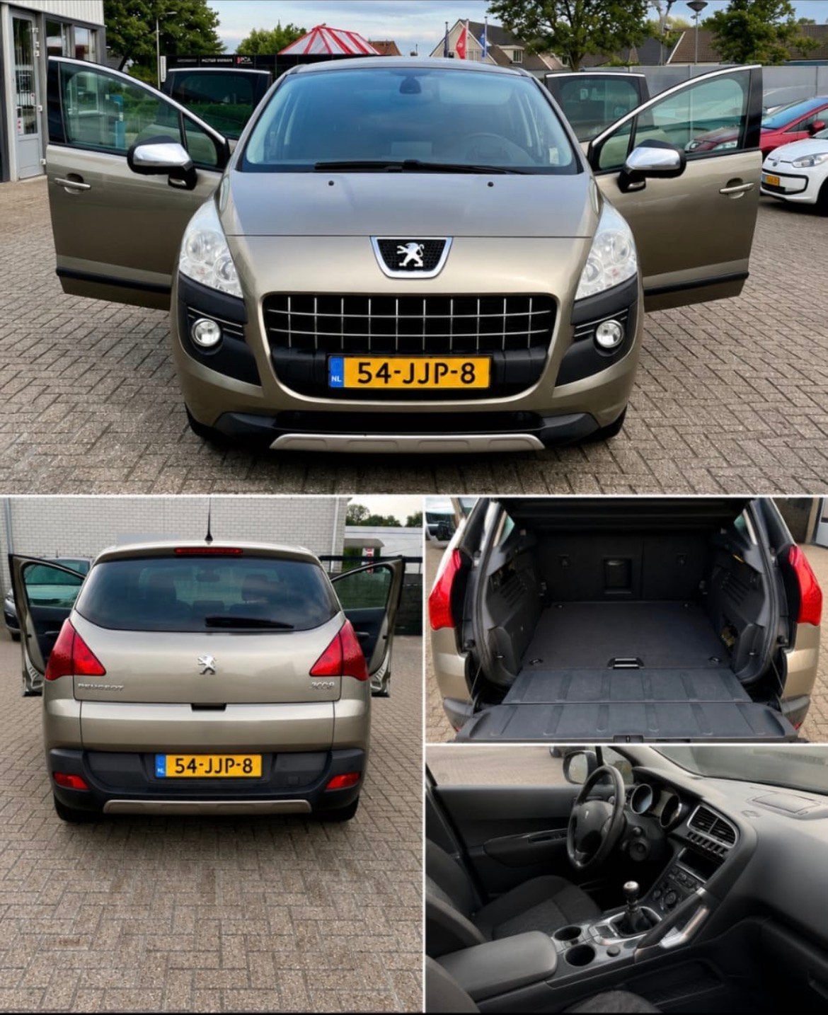 Peugeot 3008 1.6 THP 2009 Grijs, Stof, 4 cilinders, 1434 kg, 75 €/maand