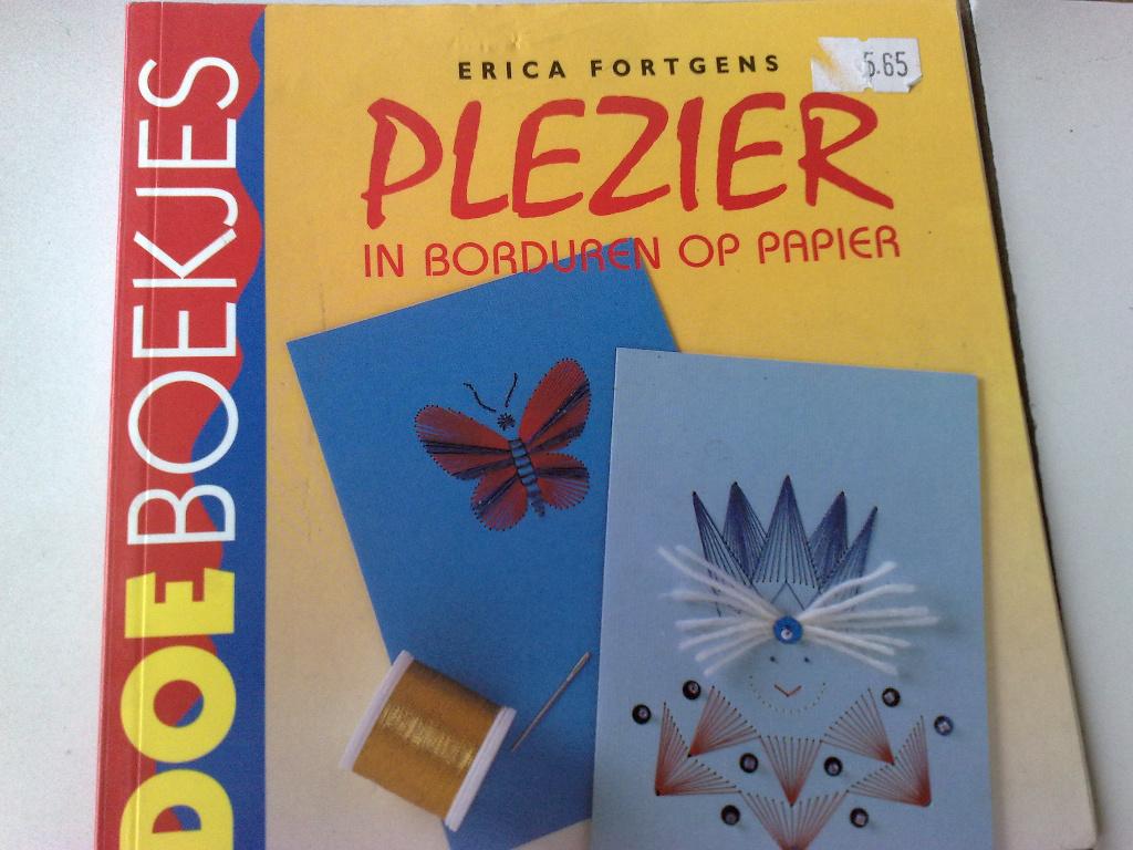 Plezier in Borduren op papier - Erica Fortgens, Verzenden, Zo goed als nieuw, Patroon