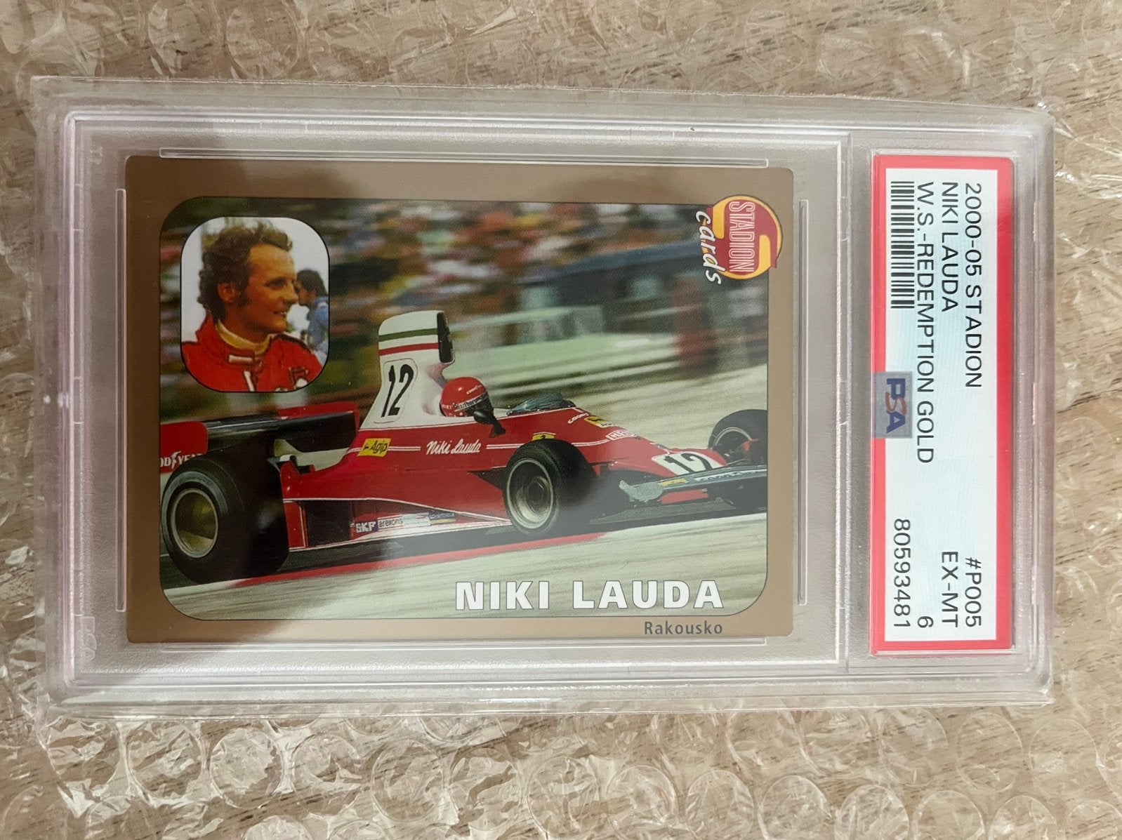 Niki Lauda Stadion Cards PSA Graded Formule 1 Kaart, Ophalen, Zo goed als nieuw, Formule 1