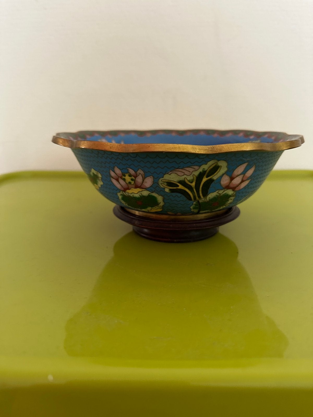 Chinese cloisonné schaal,, Ophalen of Verzenden