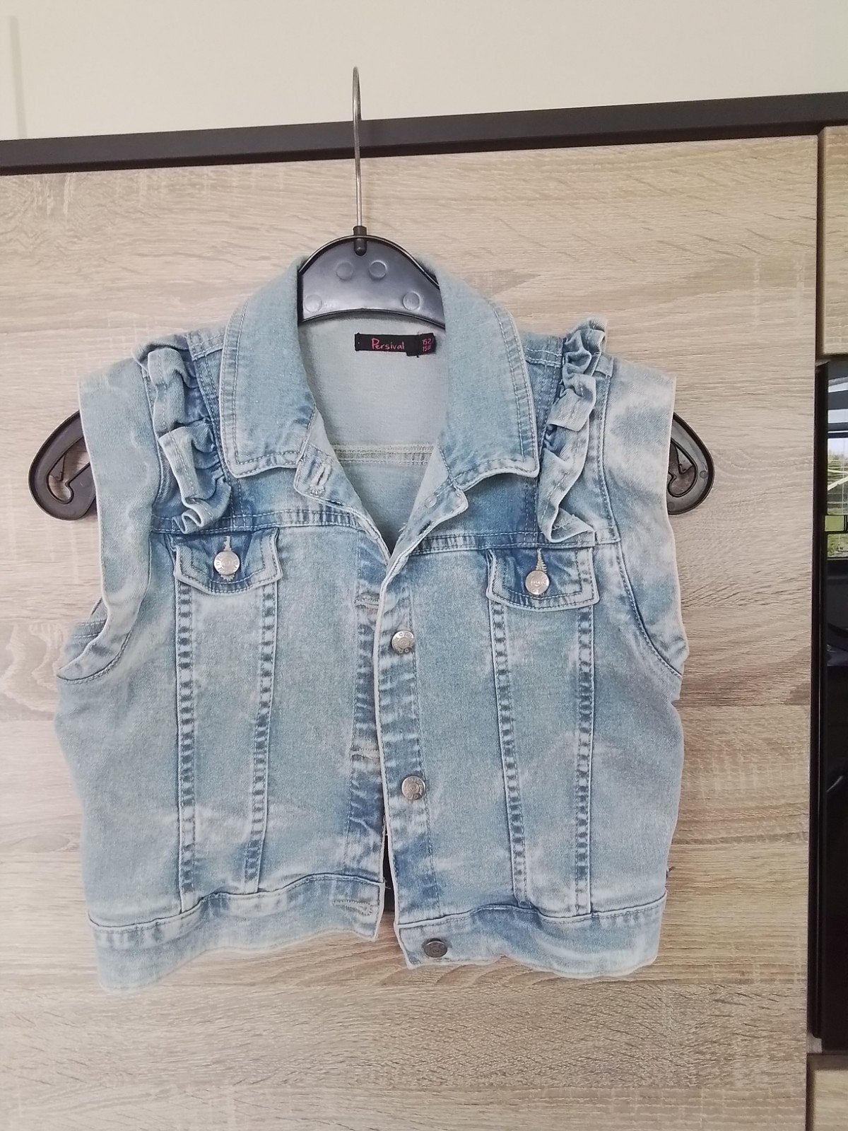 Spijker giletje, bodywarmer mt 152-158, Ophalen of Verzenden, Zo goed als nieuw, Meisje, Overige typen