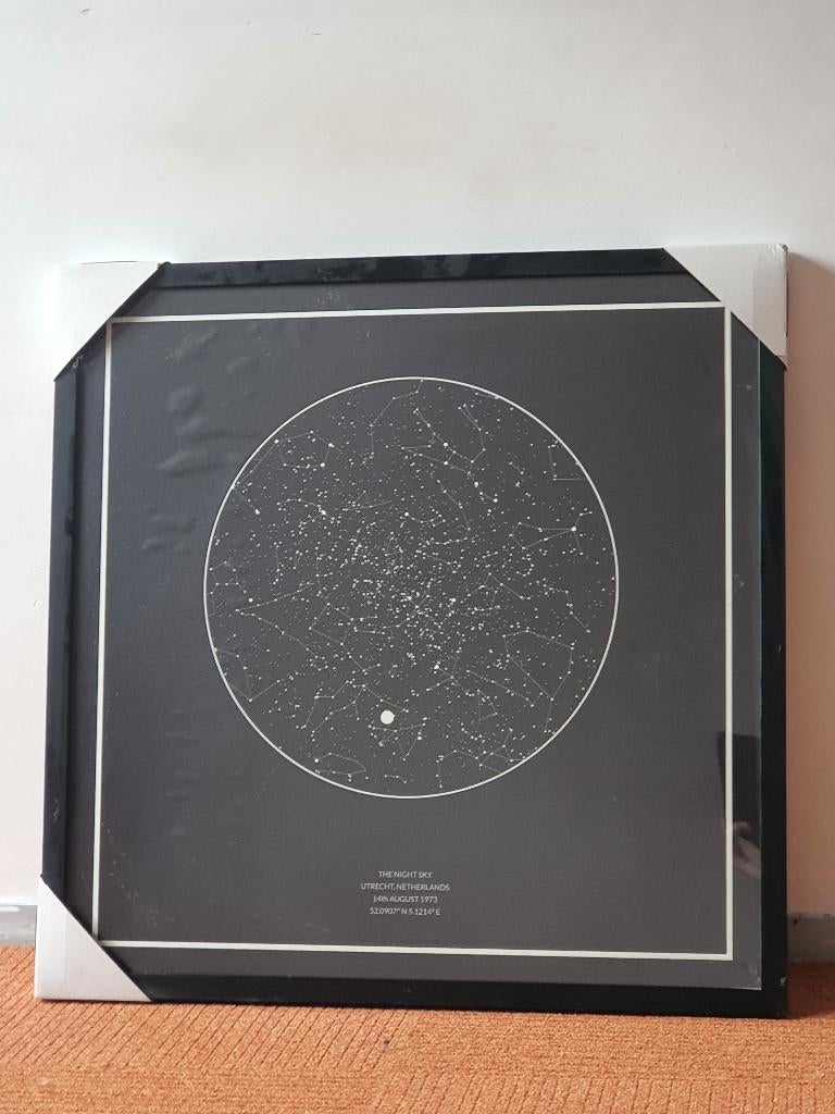 Sterrenhemel in lijst, Verzenden, Overige materialen, 50 tot 75 cm, 50 tot 75 cm