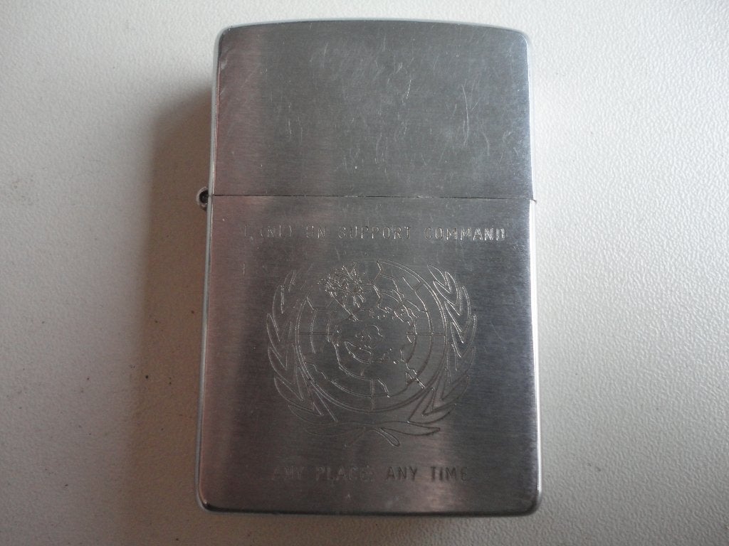 Uitzend Zippo 1(nl)UN support Command, Ophalen of Verzenden, Landmacht, Nederland, Overige typen