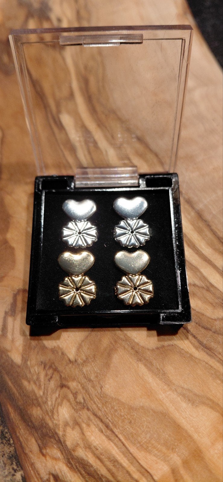 Oorbellen achterkantjes - Zilver en Goudkleurig, Overige materialen, Nieuw, Ophalen of Verzenden, Knopjes of Stekers