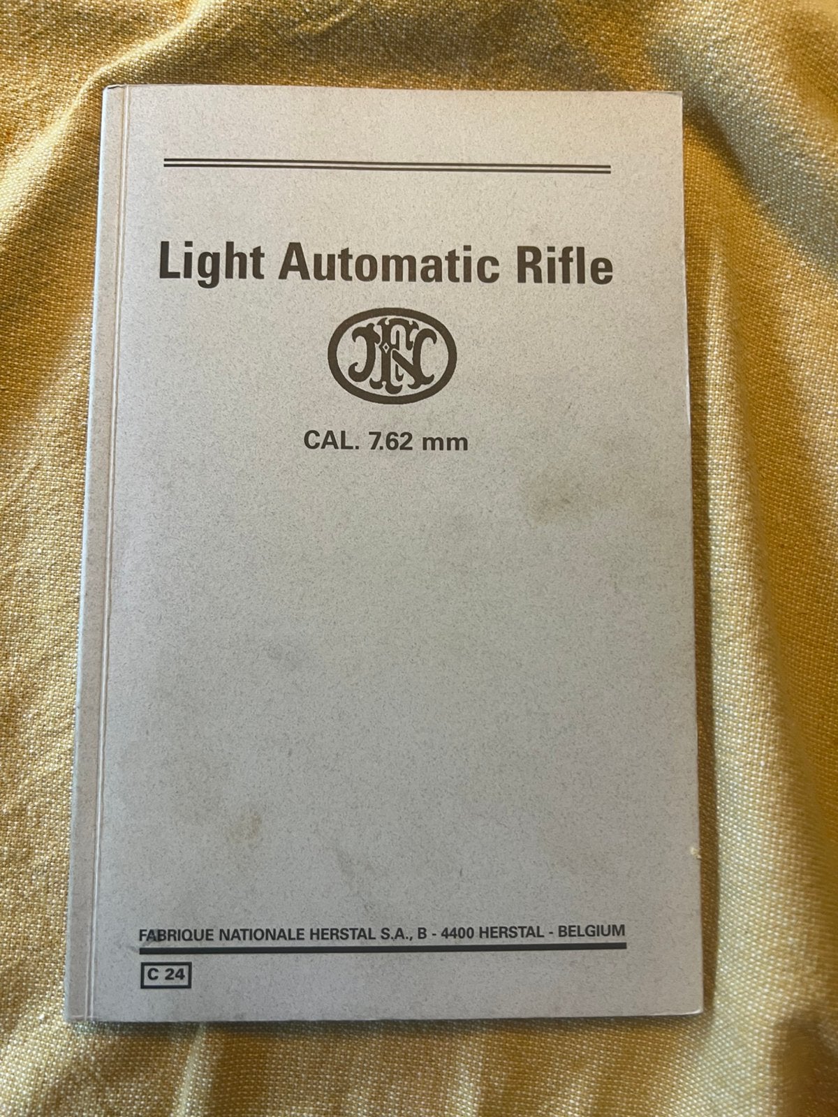 Handleiding FAL 7.62 mm NATO Light automatic rifle herstal, Verzenden, Nederland, Boek of Tijdschrift, Landmacht
