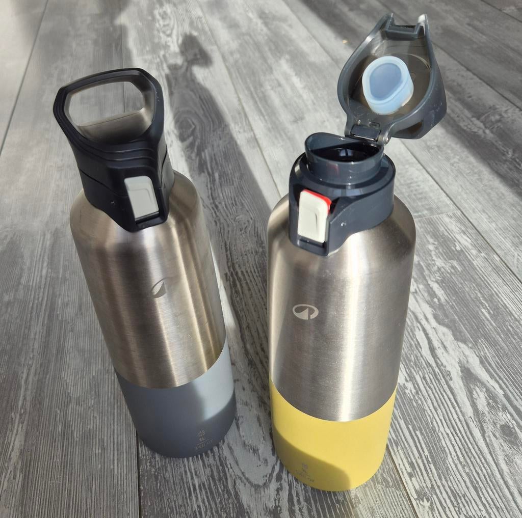 2 stuks RVS thermosflessen - 1 liter. Ongebruikt!, Ophalen of Verzenden, Nieuw