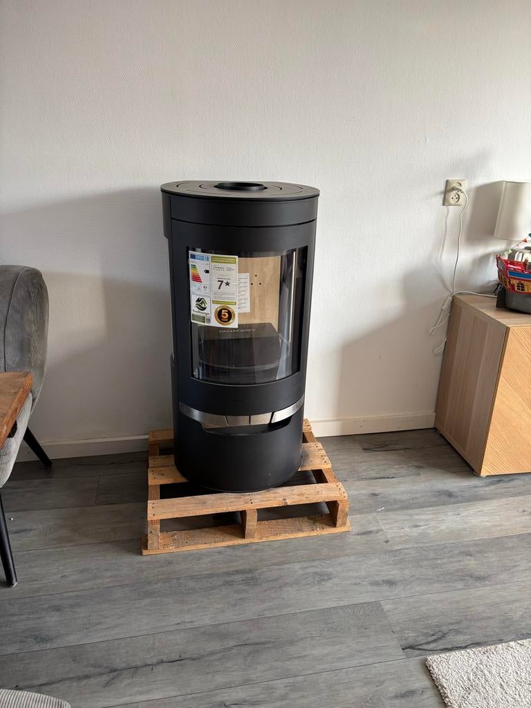 Nieuwe Panadero Houtkachel 8kW - Energieklasse A, EcoDesign, Huis en Inrichting, Kachels, Ophalen, Vrijstaand, Hout, Nieuw