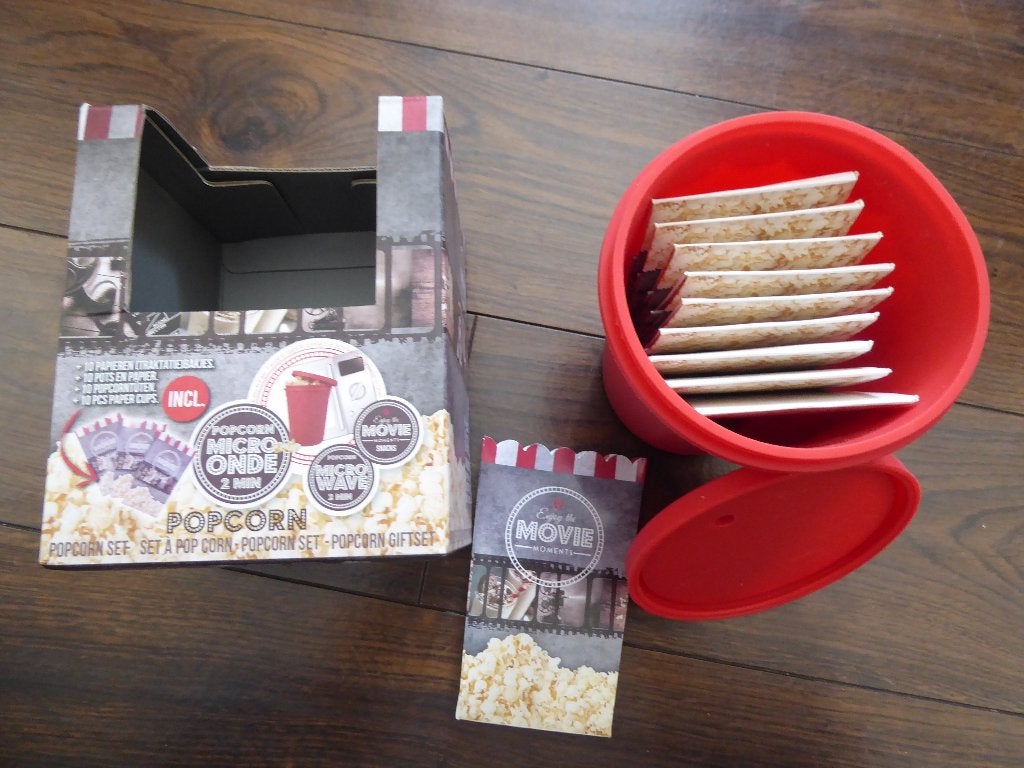 popcorn beker, Overige typen, Nieuw, Ophalen of Verzenden, Rood