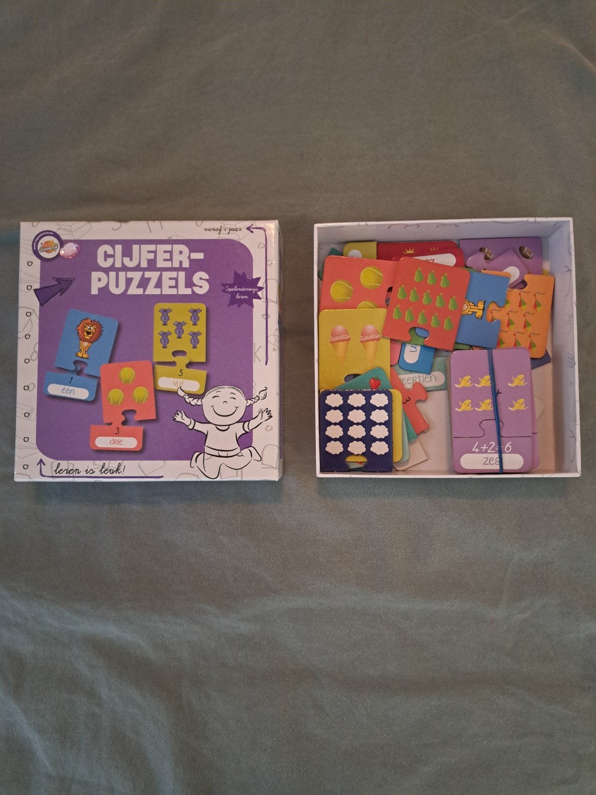 Cijferpuzzels - Leren Tellen en Rekenen, Ophalen of Verzenden, Zo goed als nieuw, Puzzelen