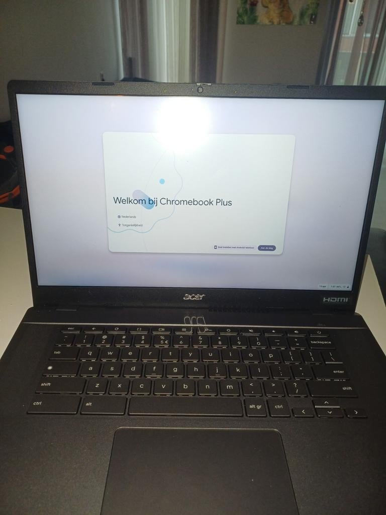 Acer Chromebook Plus (met oplader), Ophalen of Verzenden, 64 GB, 14 inch, 4 GB of minder