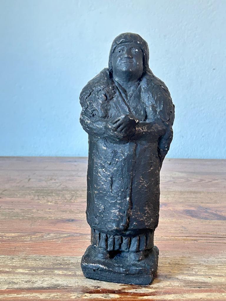Sculptuur / beeld - Koningin Wilhelmina - !898/1948, Ophalen of Verzenden, Handgemaakt, 20 - 50 cm, Steen of Keramiek