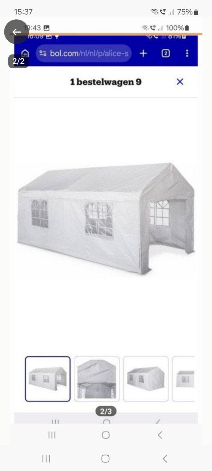 Partytent, Tuin en Terras, Ophalen of Verzenden, 5 tot 8 meter