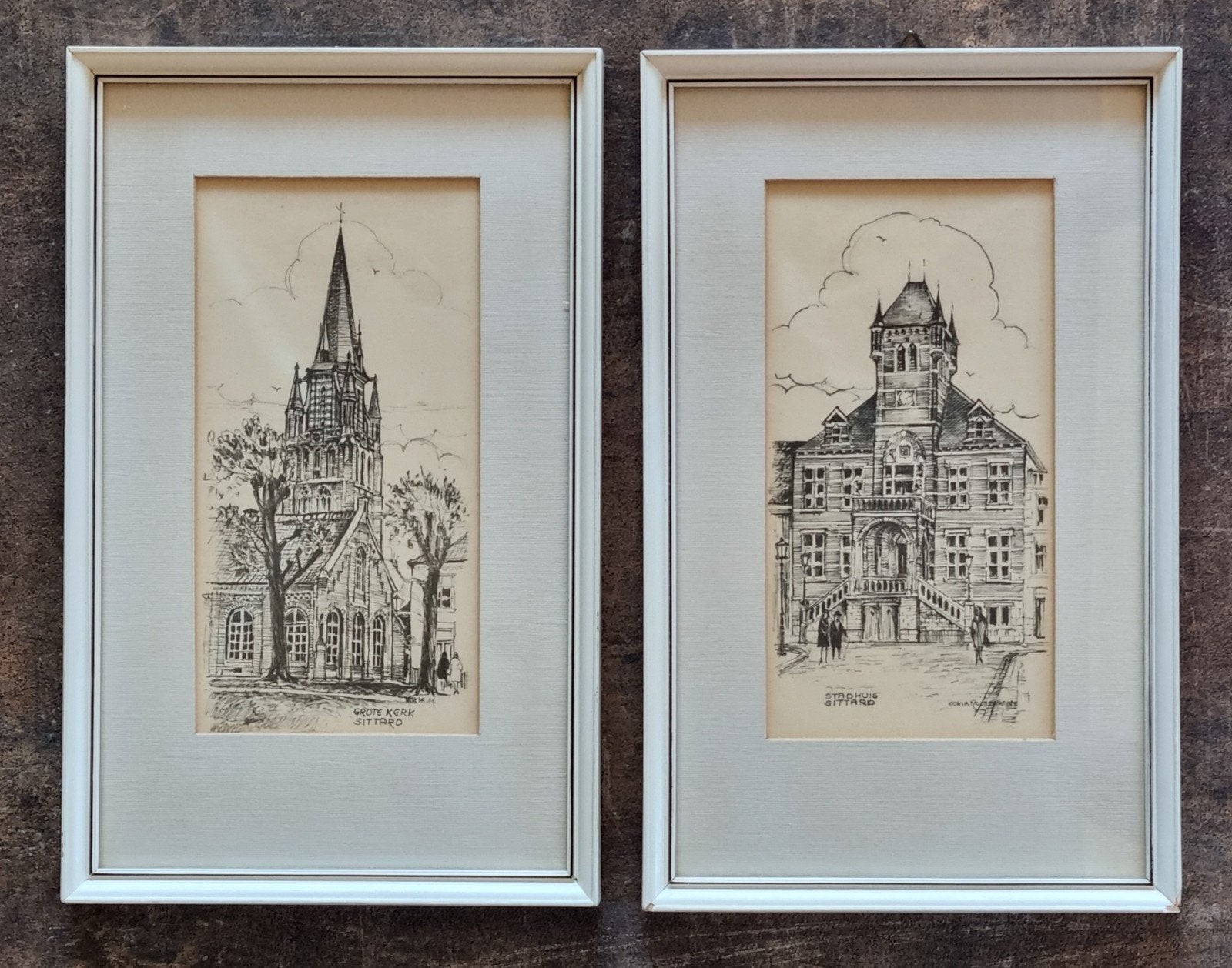 K.Molsbergen Gemeentehuis Sittard- St Petruskerk Sittard, Ophalen of Verzenden