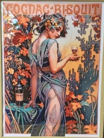 Unieke Alphonse Mucha Wereld Art Nouveau dag Print Poster #5, Antiek en Kunst, Kunst | Litho's en Zeefdrukken, Ophalen of Verzenden