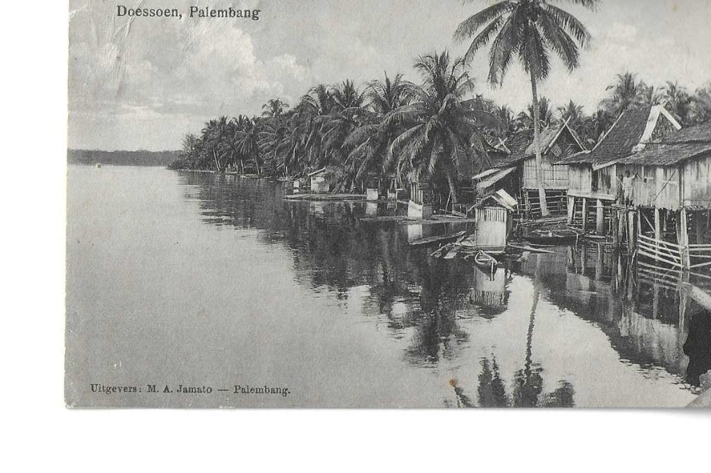 ned-indië  doessoen  palembang  uitg jamato, Verzenden, 1920 tot 1940, Gelopen, Politiek en Historie