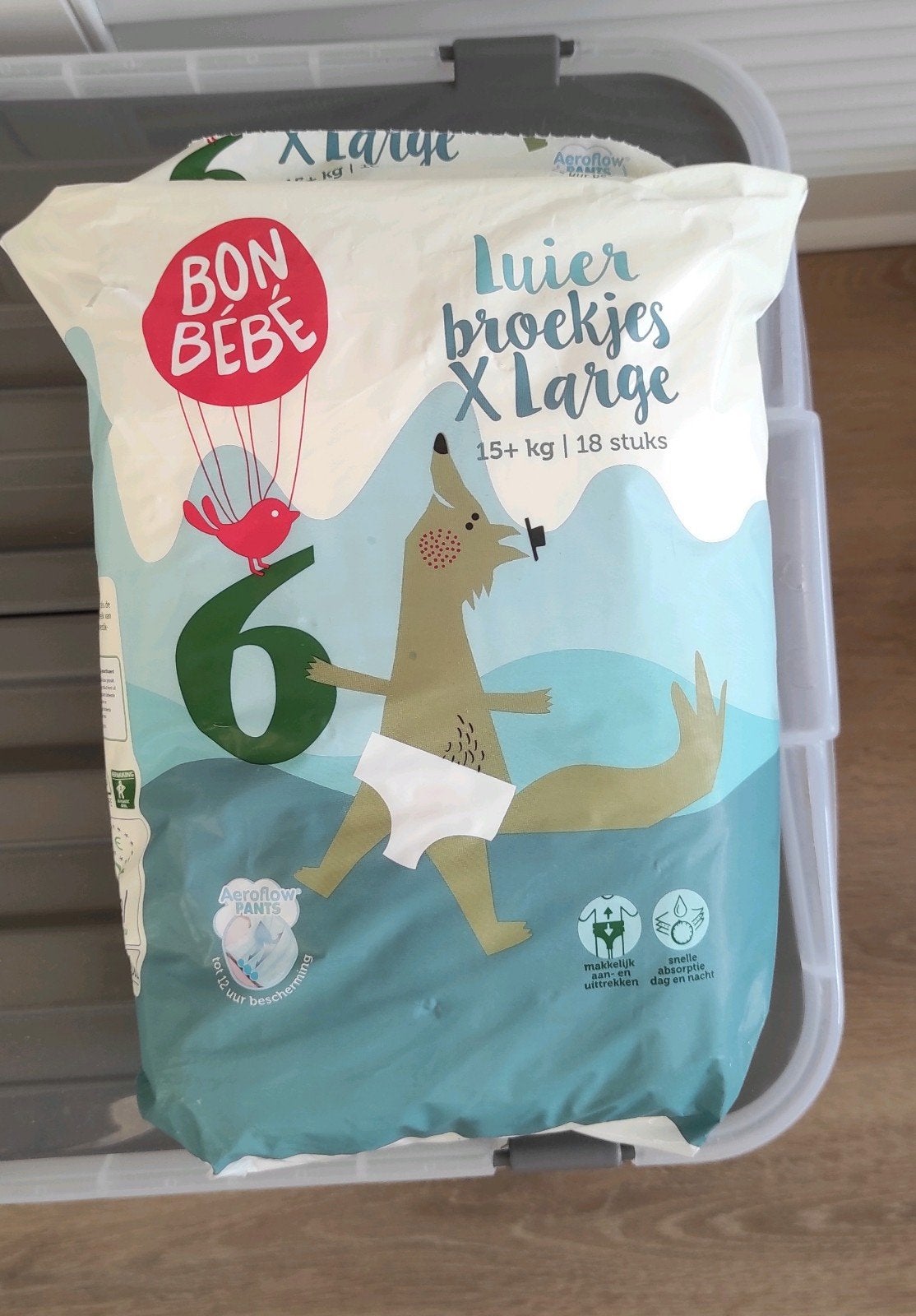 Bon Bébé Aeroflow luier luierbroekjes XL (15+ kg) - 14 stuks, Ophalen of Verzenden, Zo goed als nieuw