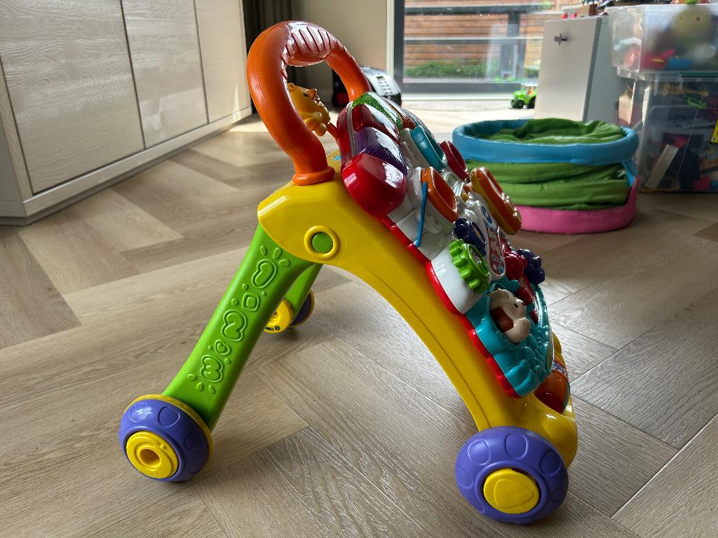 Vtech loopwagen 2 in 1, Kinderen en Baby's, Speelgoed | Vtech, Ophalen, Zo goed als nieuw, 6 maanden tot 2 jaar