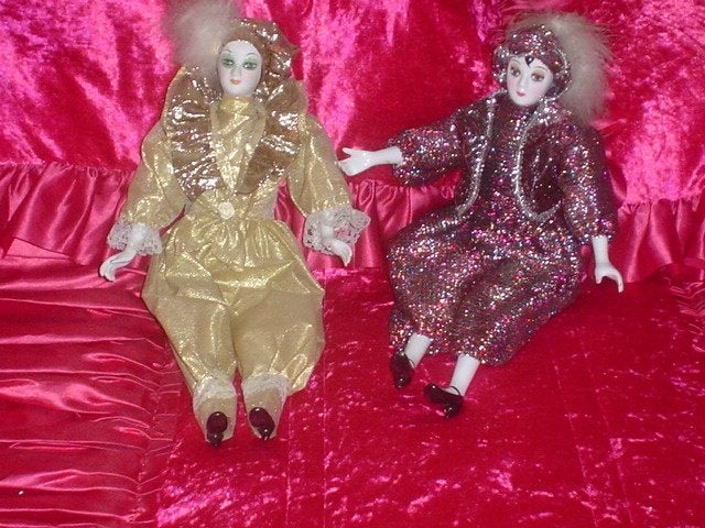 Te Koop 2 sierpoppen, Verzamelen, Ophalen of Verzenden, Zo goed als nieuw, Overige typen