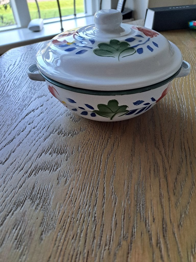 mooie emaille boerenbont schaal, Ophalen of Verzenden
