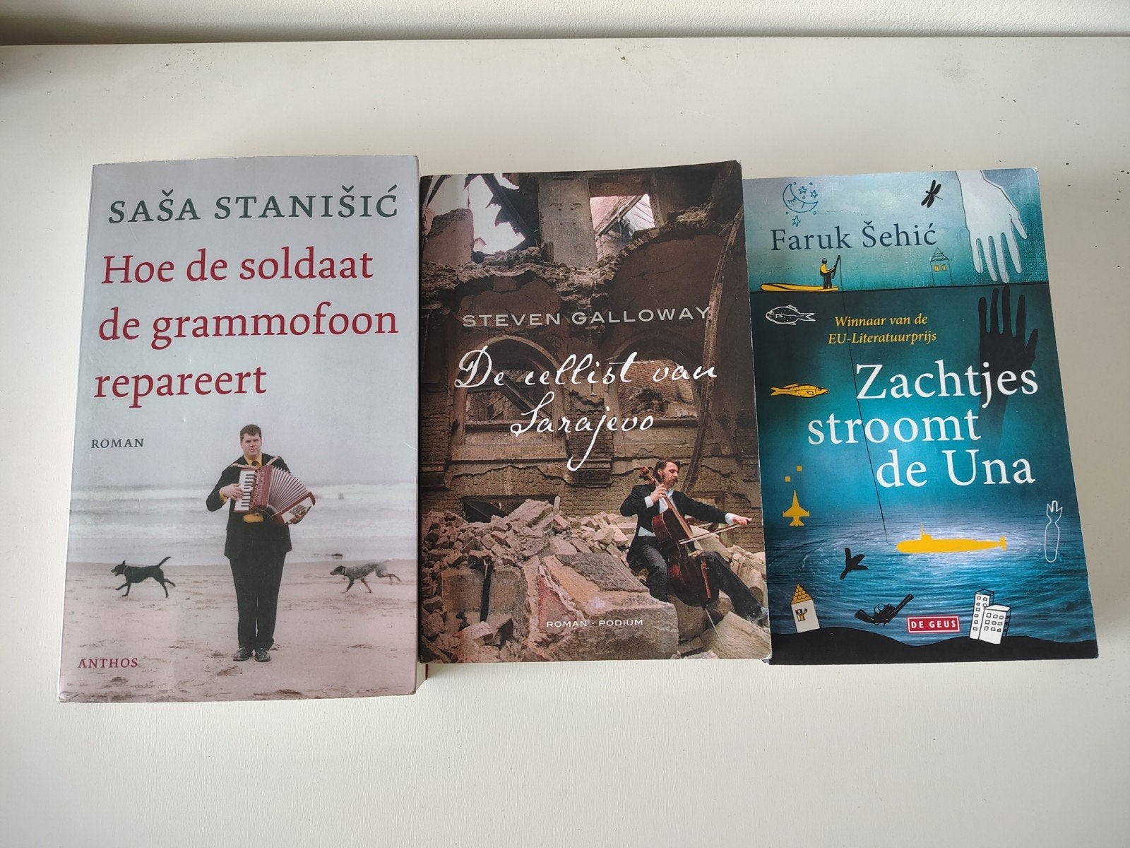 3 Romans: Saša Stanišić, Steven Galloway, Faruk Šehić, Ophalen of Verzenden, Gelezen, Saša Stanišić, Steven Galloway, Faruk Šehić
