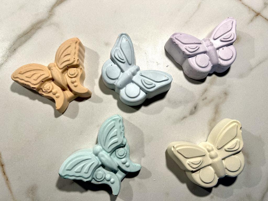 Traktatie Stoepkrijt Vlinder met bellenblaas verjaardag, Hobby en Vrije tijd, Feestartikelen, Ophalen of Verzenden, Nieuw, Feestartikel