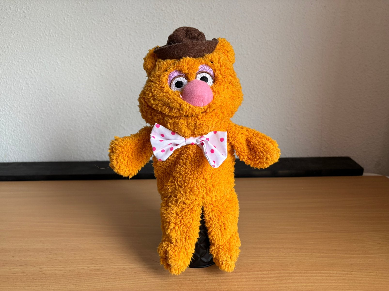 Fozzie Beer pluchen handpop The Muppets 33cm, Ophalen of Verzenden, Zo goed als nieuw, Beer